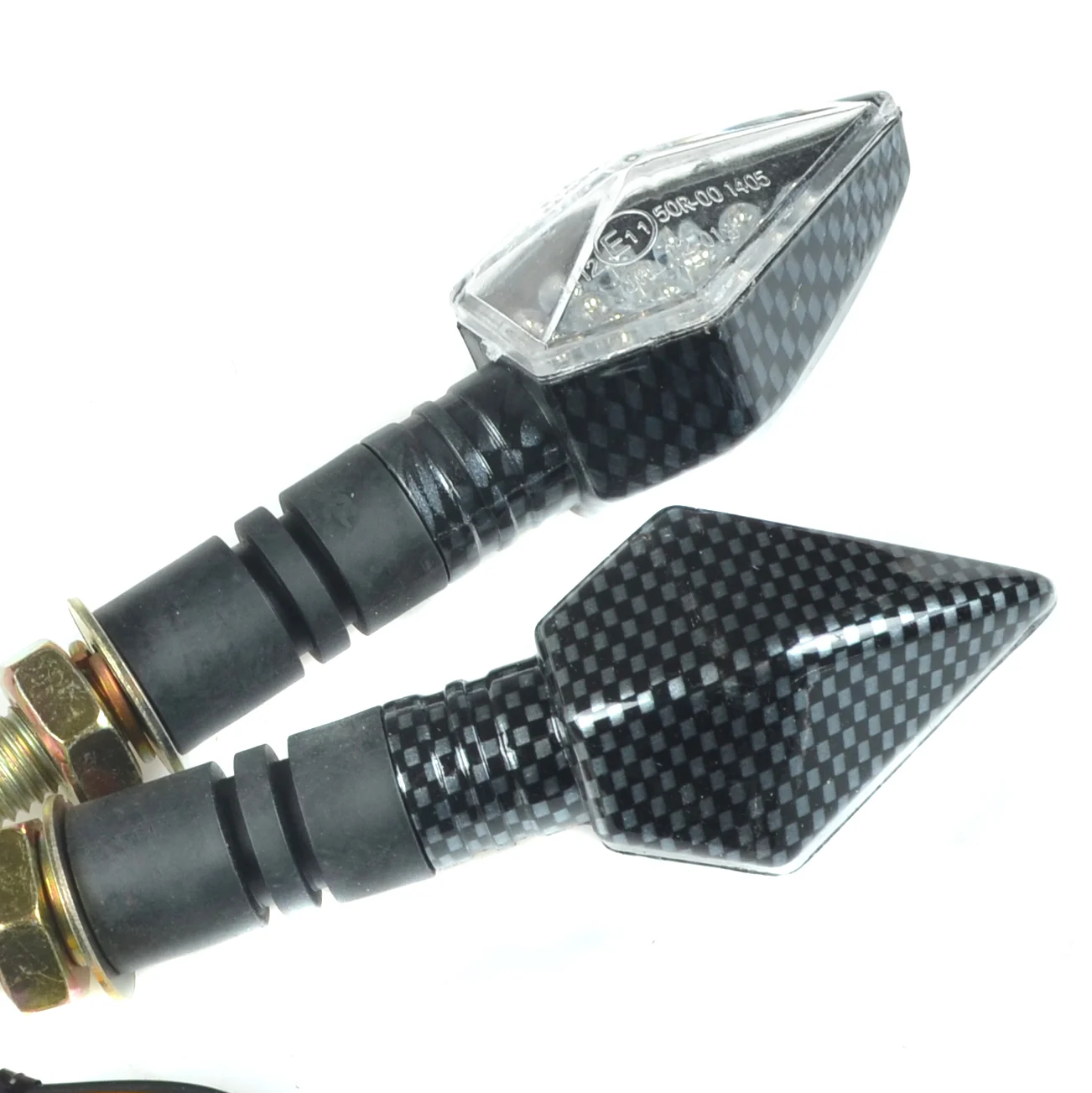 Kierunkowskaz mini strzałka LED carbon V6 kpl. — ujęcie 2