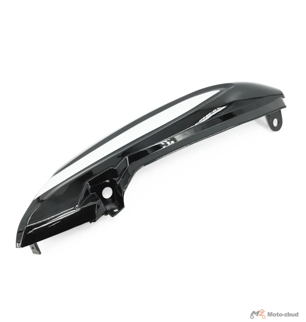 Junak 901/901F/901X/122/122F osłona pod siodłem lewa czarno-srebrna — ujęcie 2