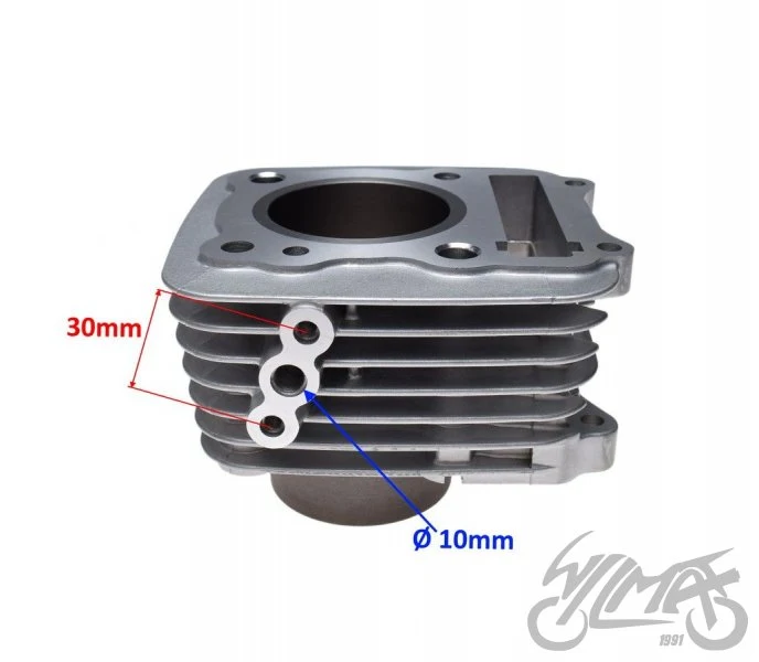 Cylinder 57,00 mm do Suzuki GN 125 Euro 2 — płaskie denko tłoka — ujęcie 4