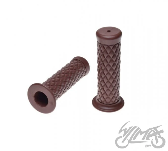 Chwyty kierownicy 22 / 25 mm — 124 mm, brązowe, para — AB32626 — ujęcie 1
