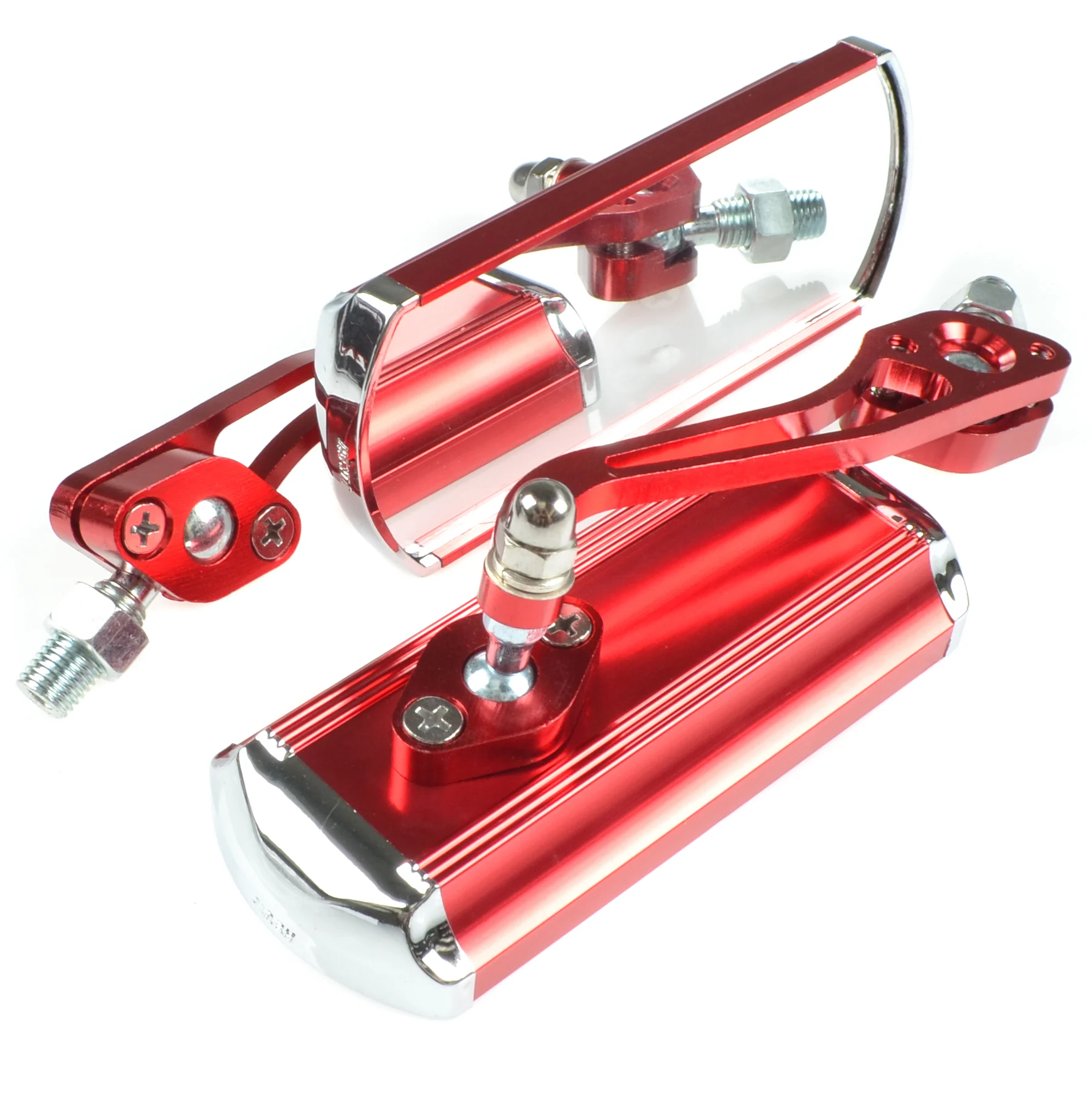 Lusterko dolne czerwone Racing Force custom V1 kpl.