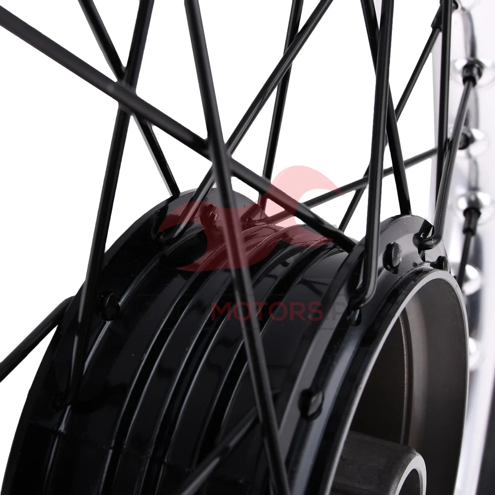 Koło jezdne Simson 2,15 × 16 S50/51/70 aluminium DPR Classic czarna piasta + szprychy — ujęcie 5