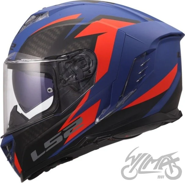 Kask LS2 FF818 Storm III Dynamo Blue Red — rozmiar XXS — ujęcie 2