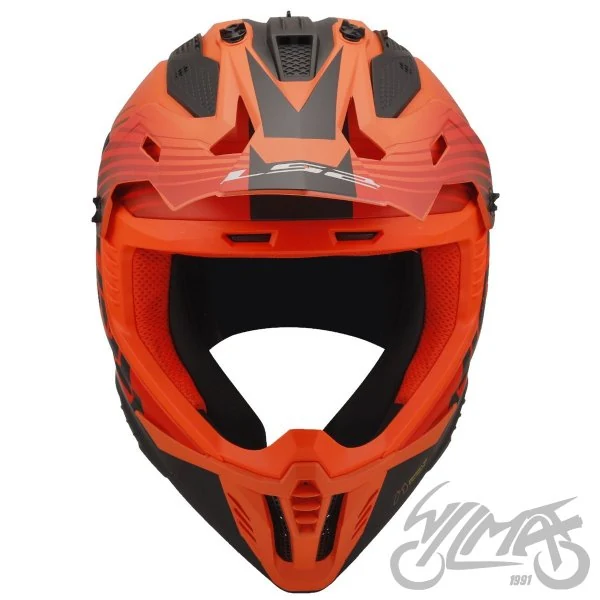 Kask LS2 MX708 Fast II Duck Matt Orange Red — M — ujęcie 3