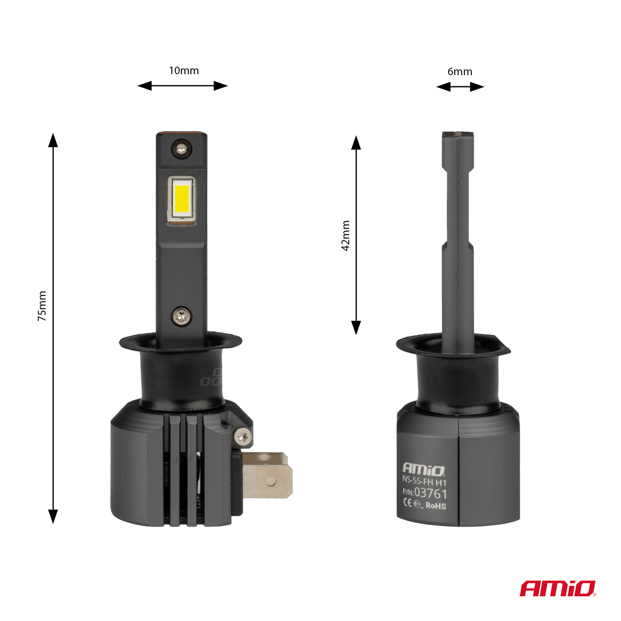 Żarówki samochodowe LED seria X4 Aviator H1 6500K Canbus — ujęcie 3