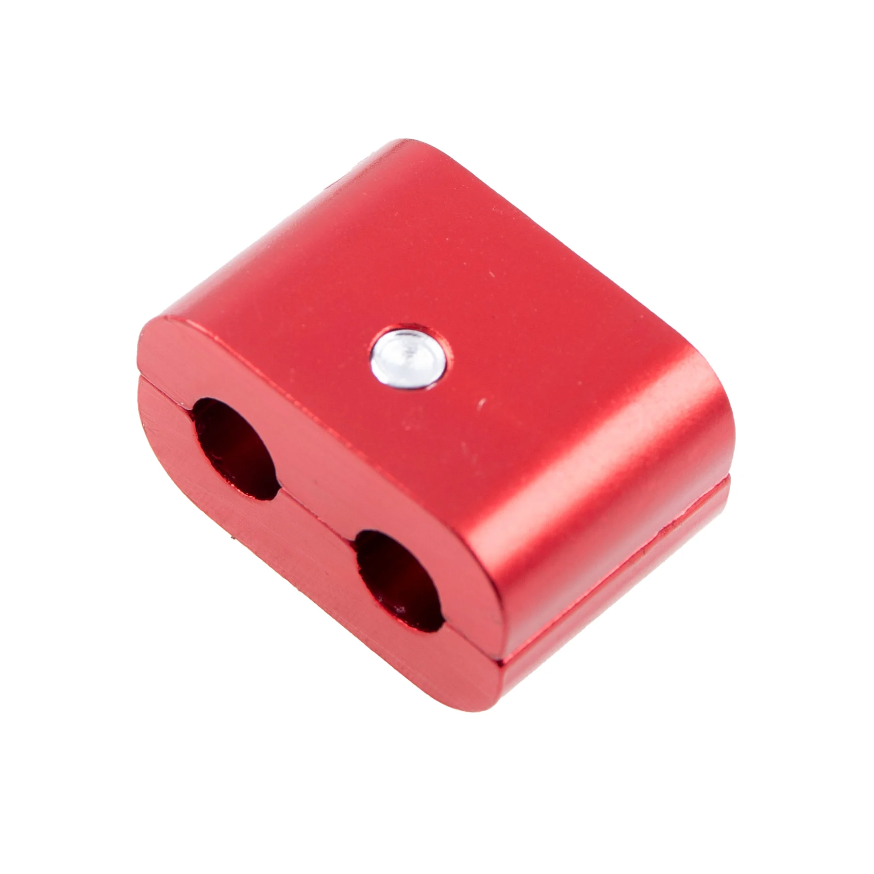 Łącznik linek uniwersalny aluminium CNC anoda czerwony Racing Force — ujęcie 2