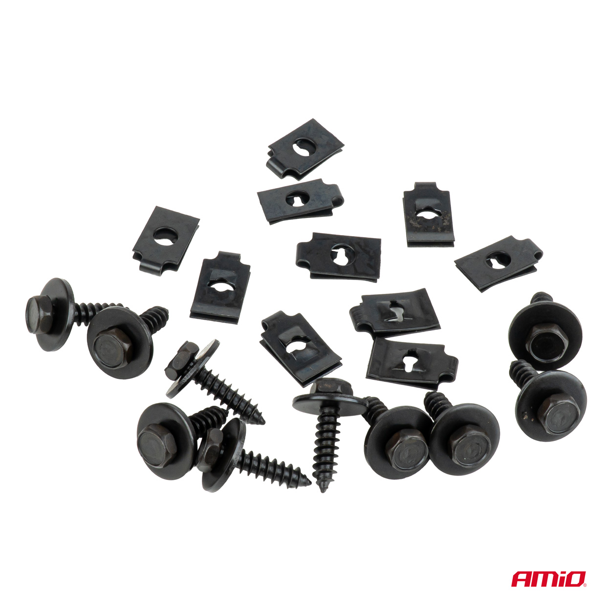 Zestaw uniwersalnych wkrętów i blaszek montażowych 18 mm ⌀ 5 mm 10kpl — ujęcie 2