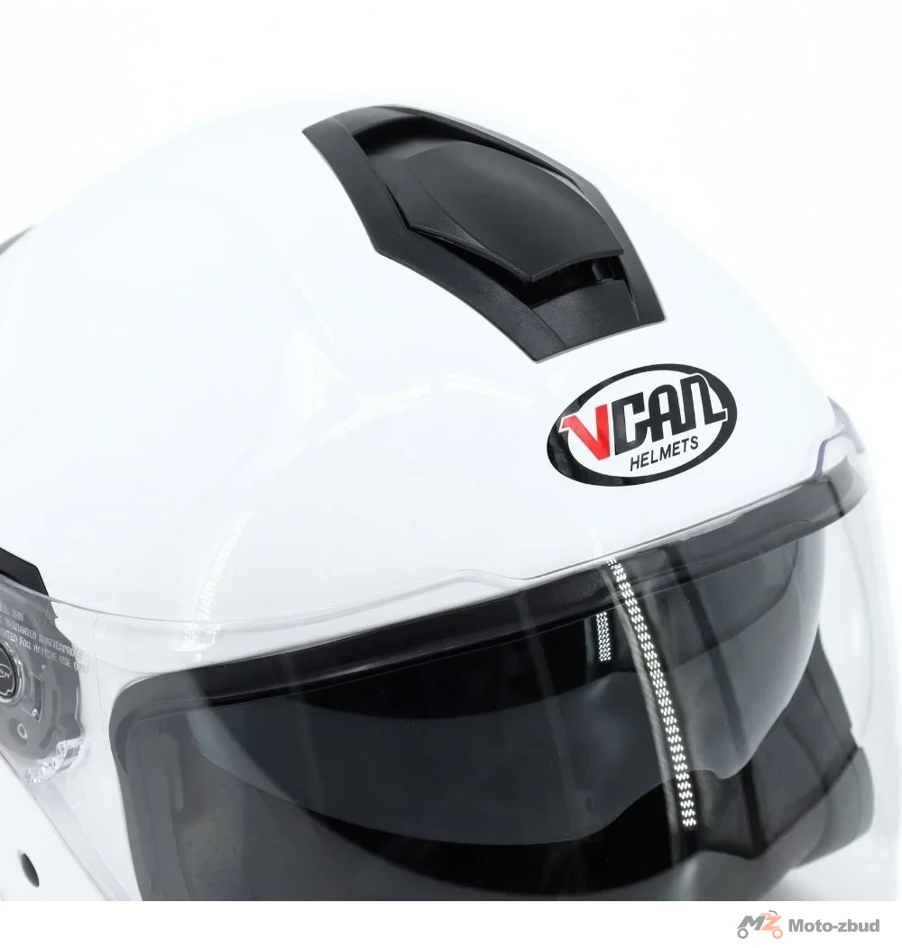 Kask VCAN model H586 white bez szczęki biały XS — ujęcie 2