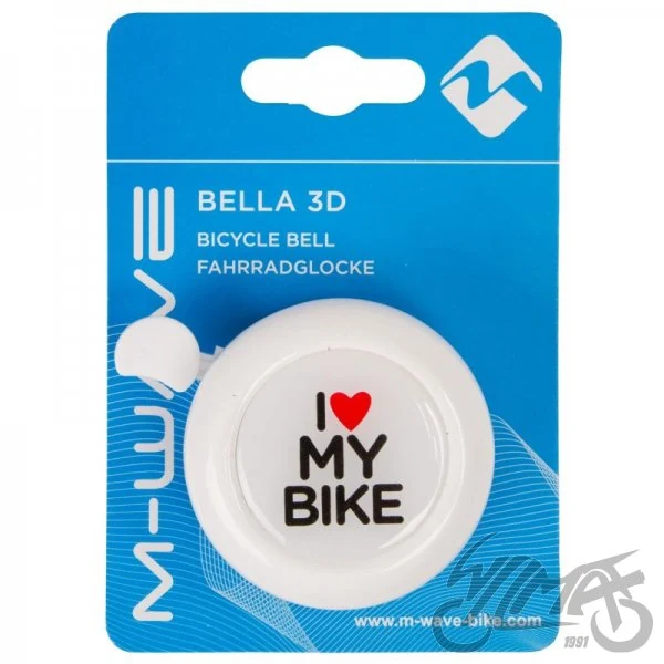Dzwonek rowerowy biały 3D — ujęcie 2
