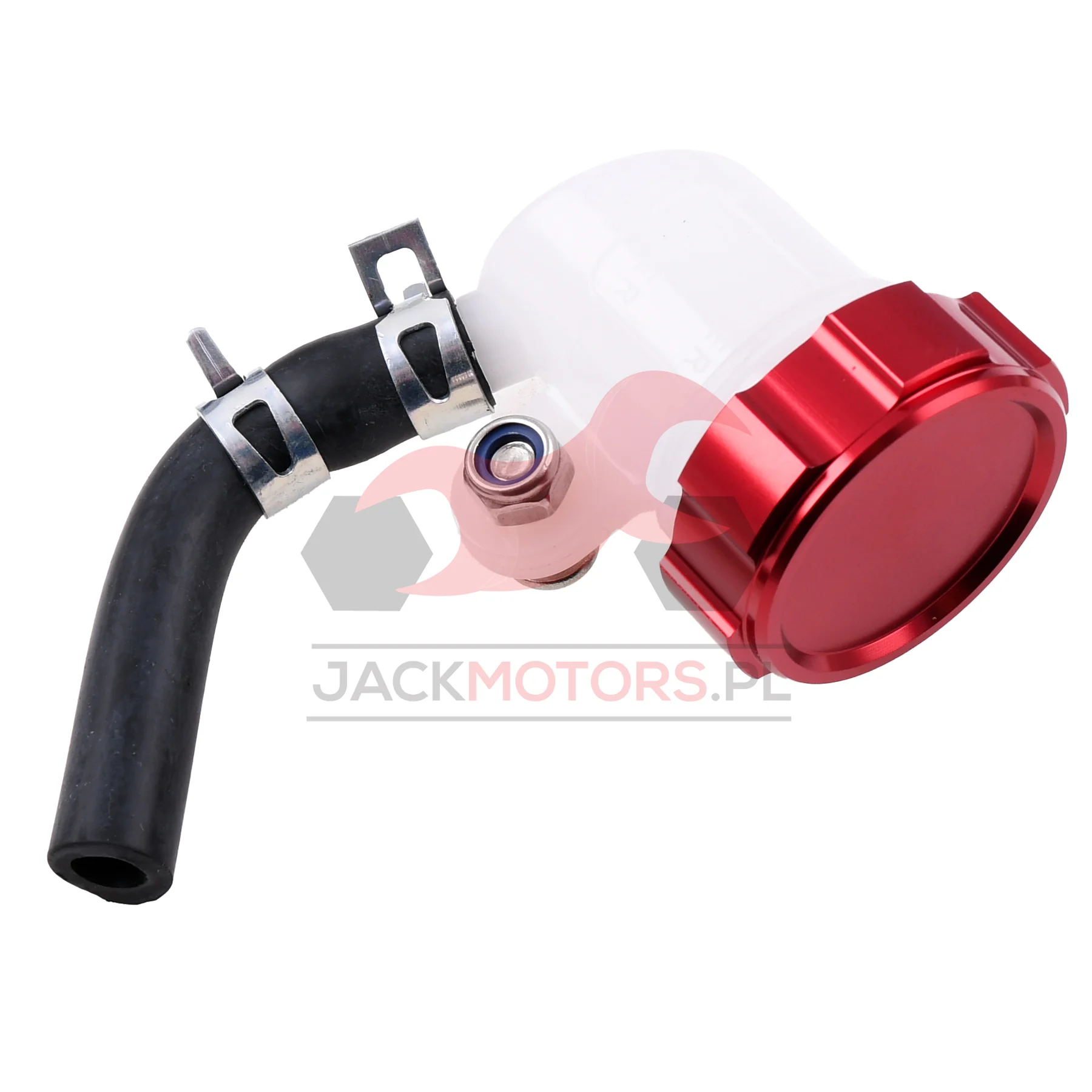 Zbiorniczek płynu hamulcowego VOCA racing aluminium CNC czerwony — ujęcie 2