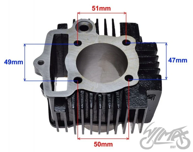 Cylinder do ATV 110 cm³ 4T 52,40 dolny rozrusznik — ujęcie 2
