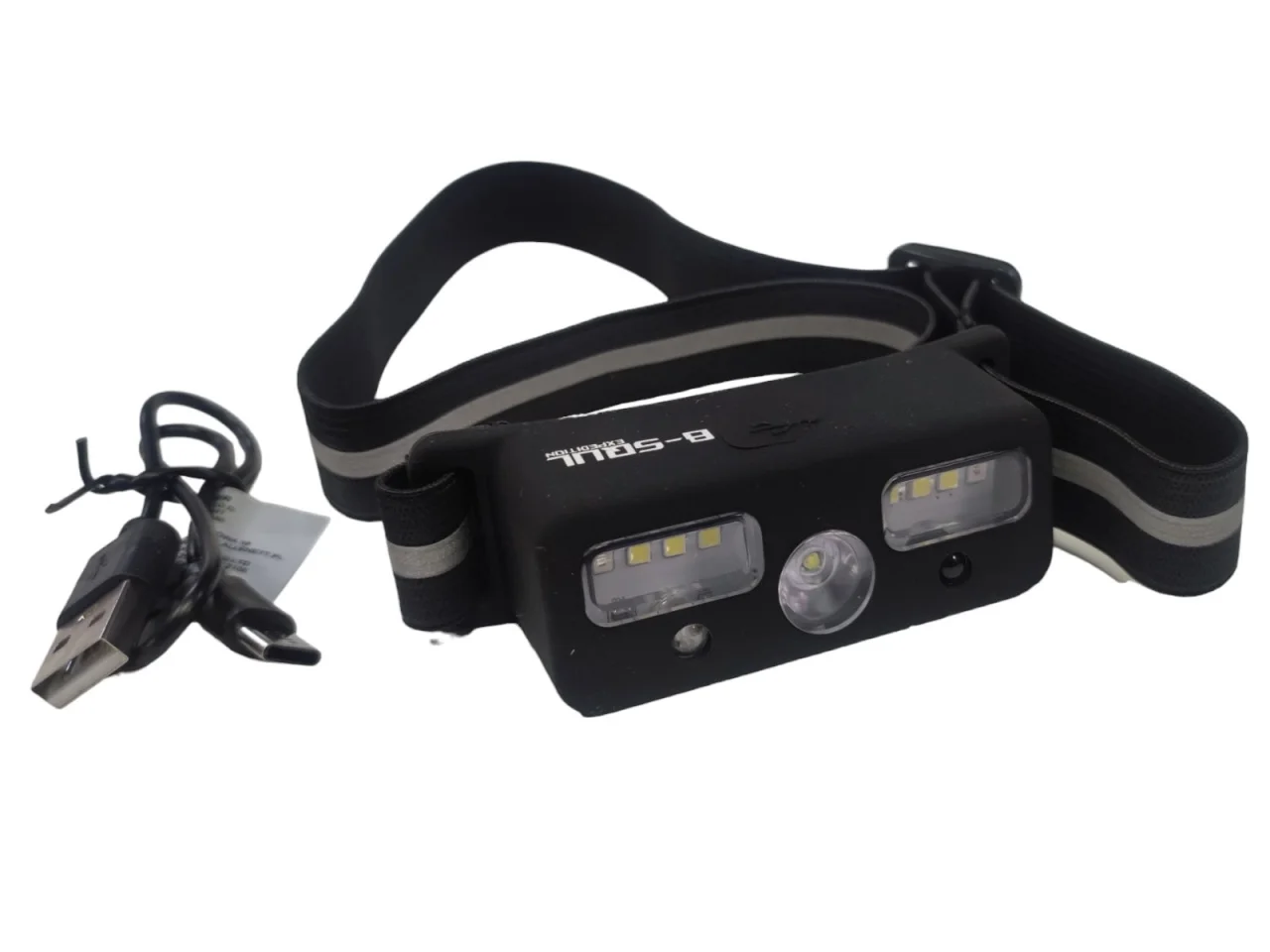 Latarka czołowa czołówka LED / akumulator / sensor ruchu — ujęcie 4