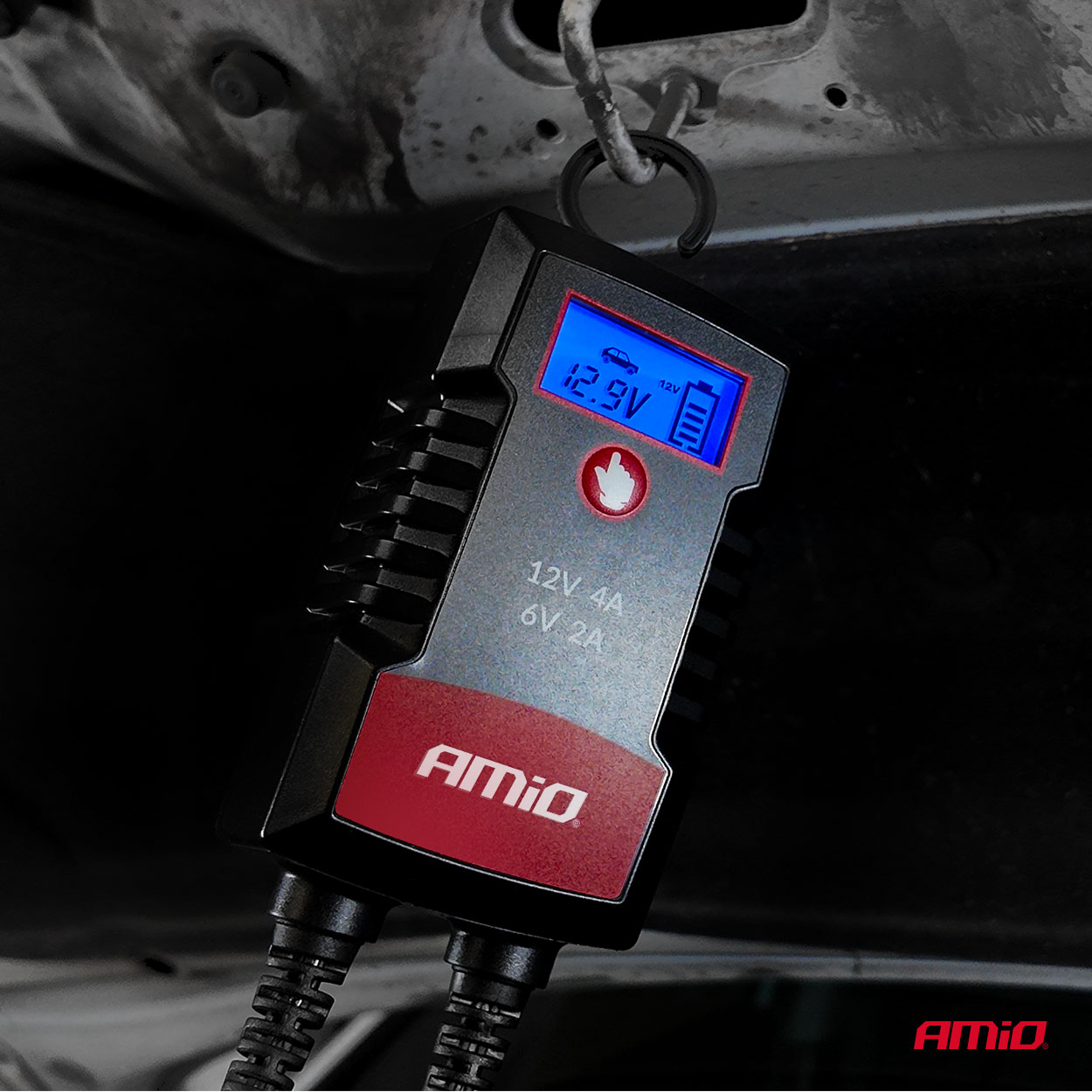 Prostownik cyfrowy AGM GEL STD LFP MAX 4A 6 V 12 V PRO HOOK — ujęcie 3