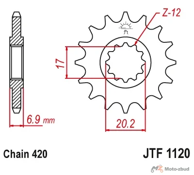 Napęd łańcuch zębatki DID + jt AM6 Yamaha Aprilia nowy typ · 10/58, DID standard, 136 — ujęcie 2