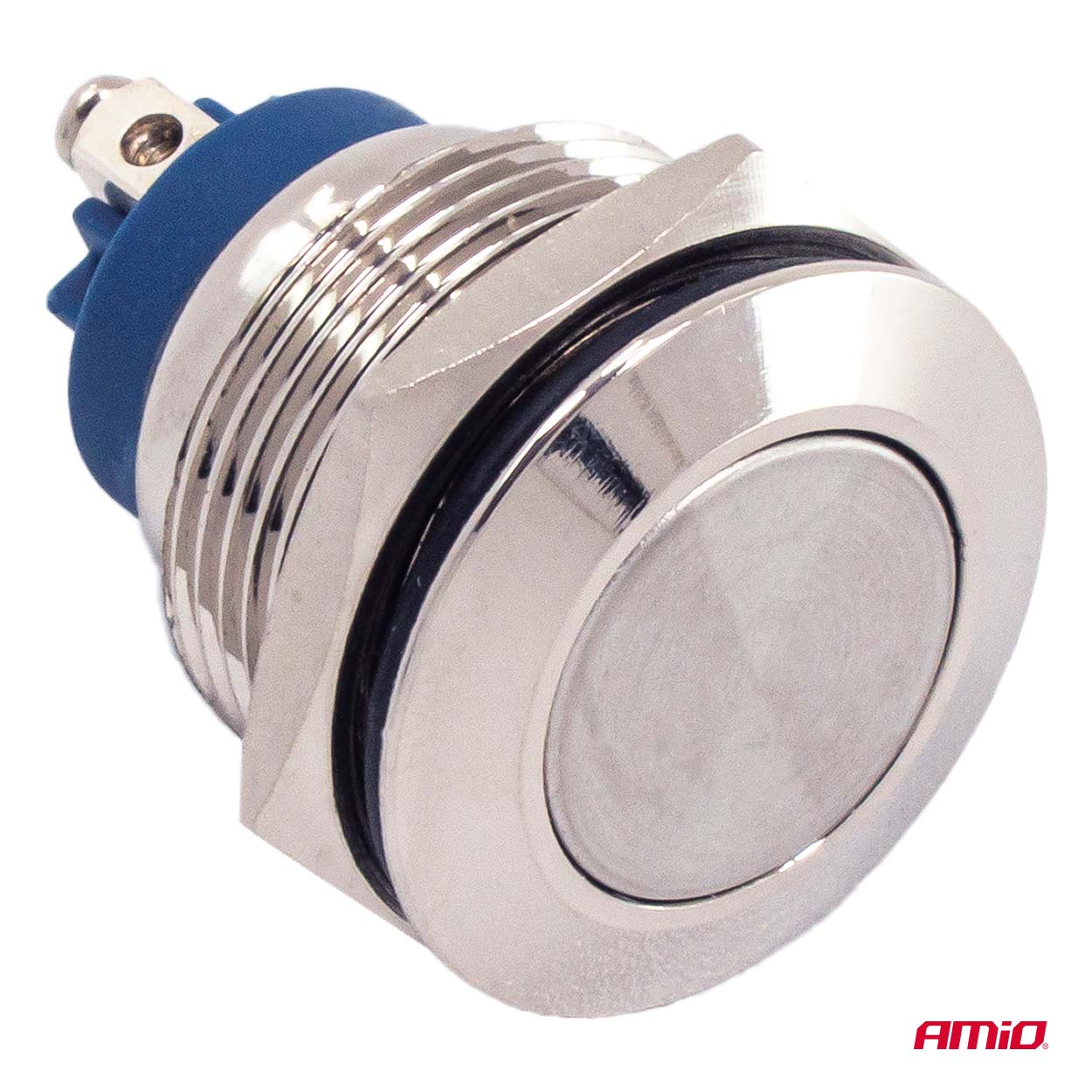 Przycisk chwilowy rozruchu płaski okrągły stalowy 19 mm 5A 12/230V — ujęcie 6