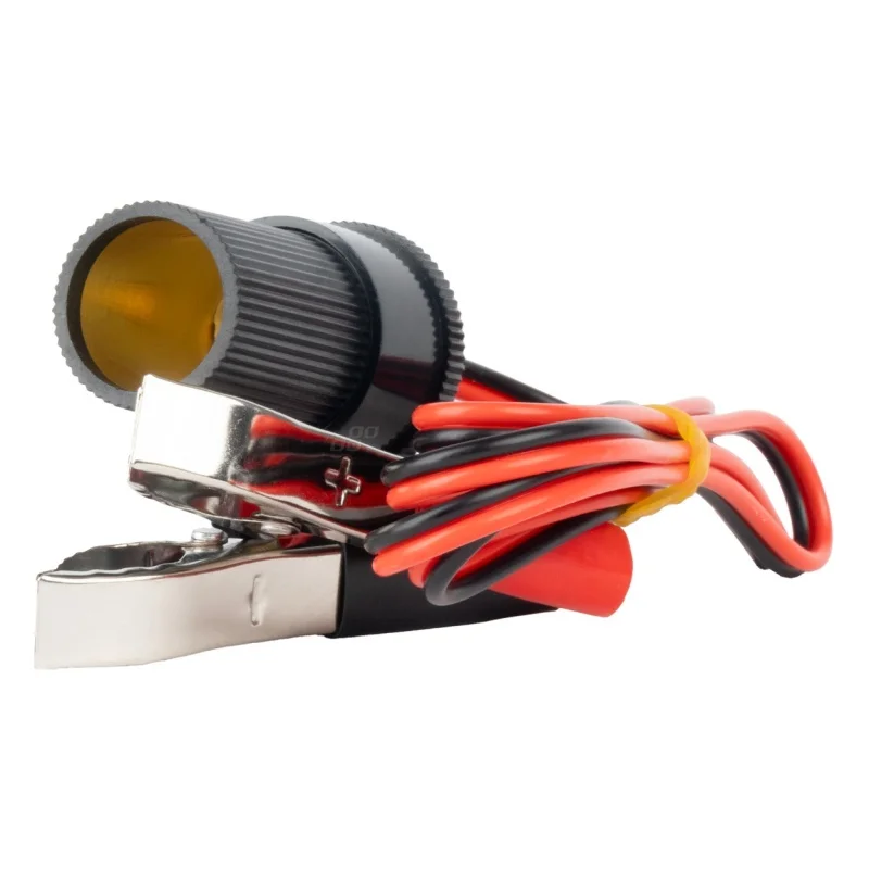 Adapter gniazda zapalniczki z wyjściem na krokodylki 12V 24V 100cm — ujęcie 3