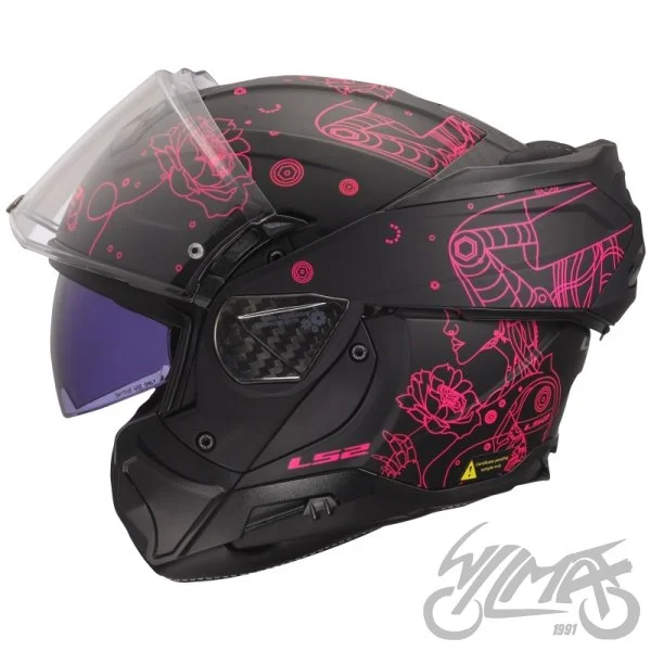 Kask LS2 FF910 advant II sophia Black pink L — ujęcie 3