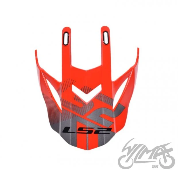 Daszek kasku MX436 evo evolve red white — ujęcie 2