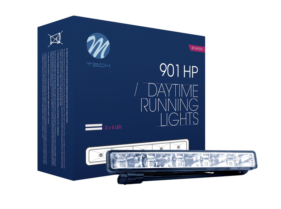 Światła do jazdy dziennej LED DRL 901HP M-Tech LD901 — ujęcie 5