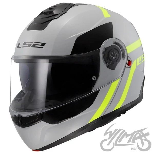 Kask szczękowy LS2 FF908 Strobe II Autox Grey Hi-Vis Yel — M — ujęcie 1