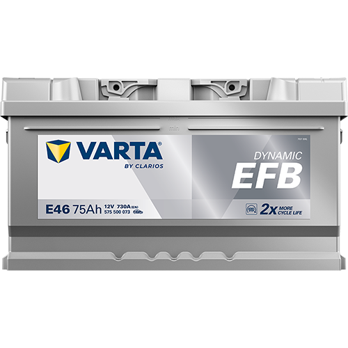 Akumulator 75 Ah 730A 314×175×175/P+ EFB Start-stop Varta 575500073K262 — ujęcie 3