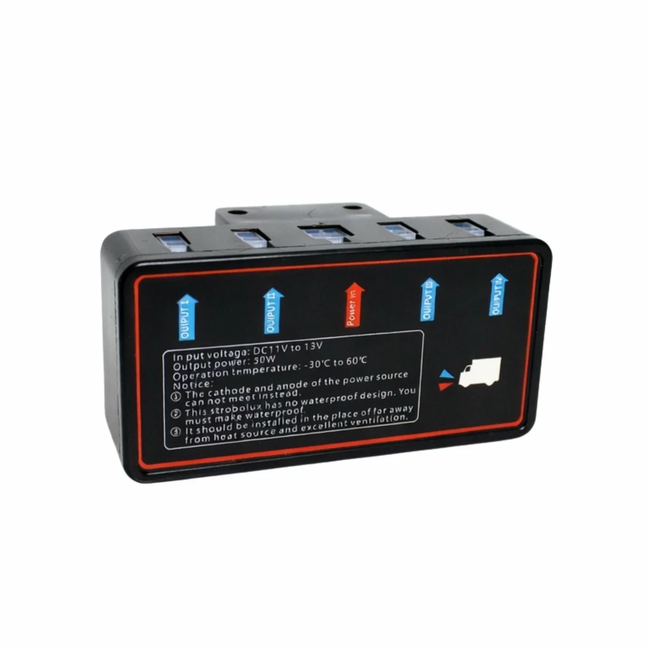 Światła stroboskopowe / stroboskopy ostrzegawcze 4x4 LED 12V 30W — ujęcie 2