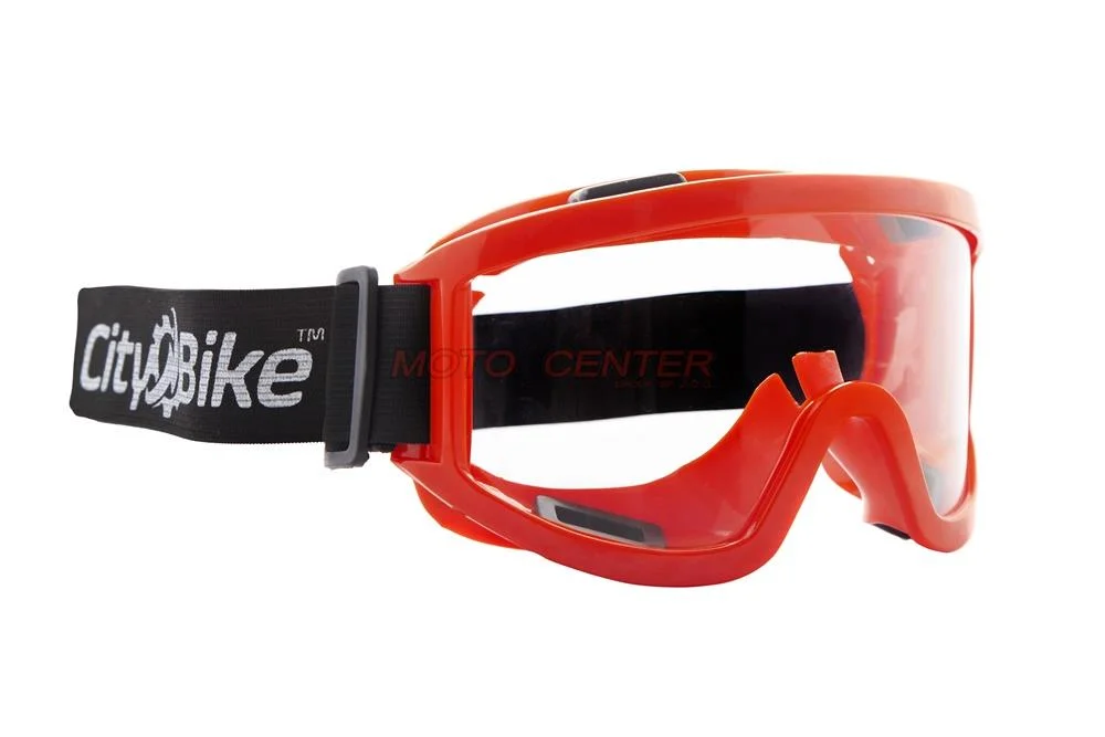 Gogle Cross City-Bike MD-889 czerwone — ujęcie 2