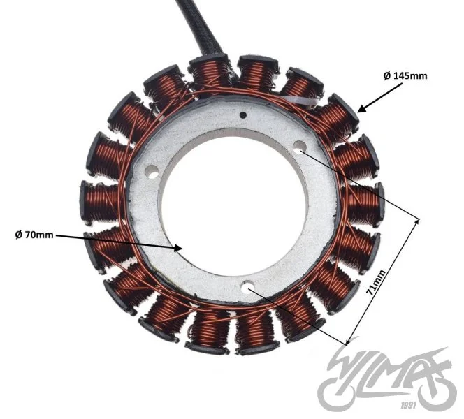 Stator 18 cewek do Polaris scrambler 850 09-15 — ujęcie 2
