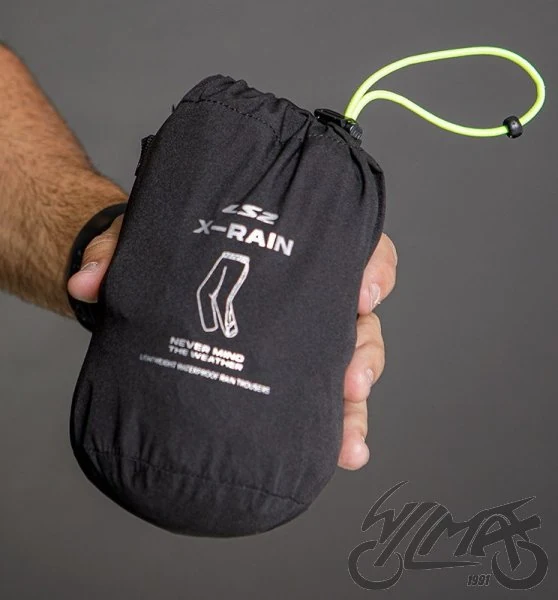 Spodnie przeciwdeszczowe LS2 X-Rain — czarny — rozmiar 4/5XL — ujęcie 4