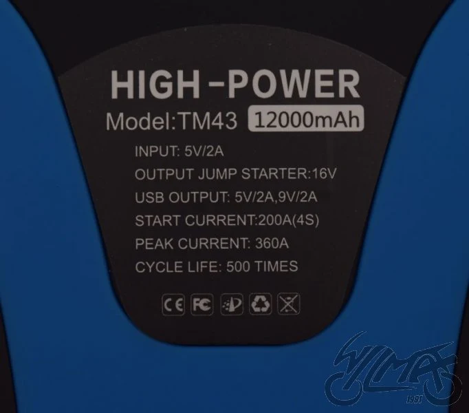 Urządzenie rozruchowe 16 V, 200 A, 12000 mAh z kompresorem — AA0124961 — ujęcie 3