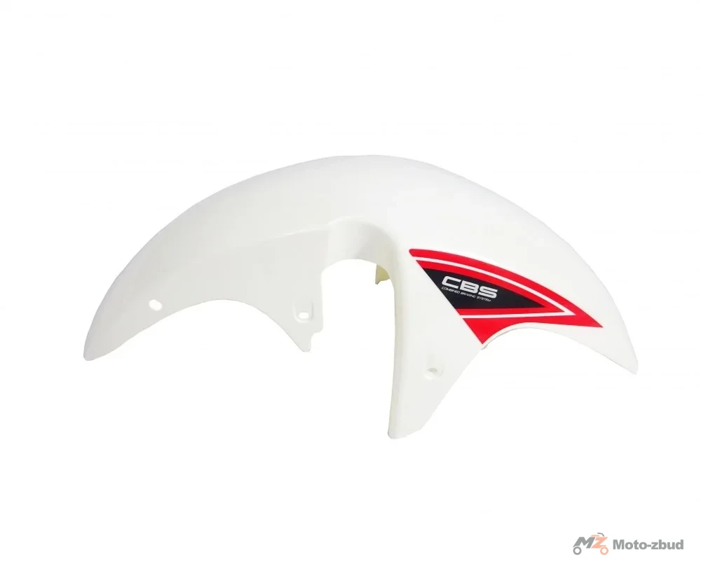 Junak RACER125 błotnik przód biało-czerwony — ujęcie 1