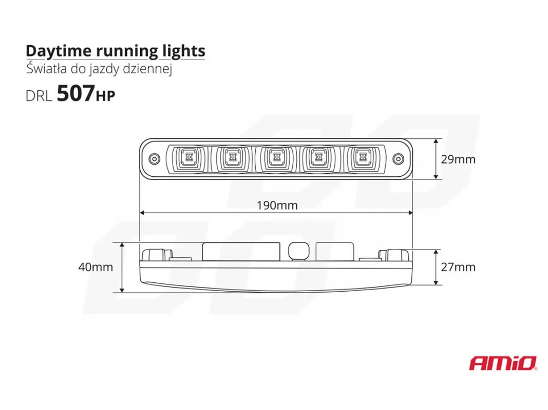 Lampy dzienne diodowe 5 HP LED AMIO by NSSC 507HP — ujęcie 5