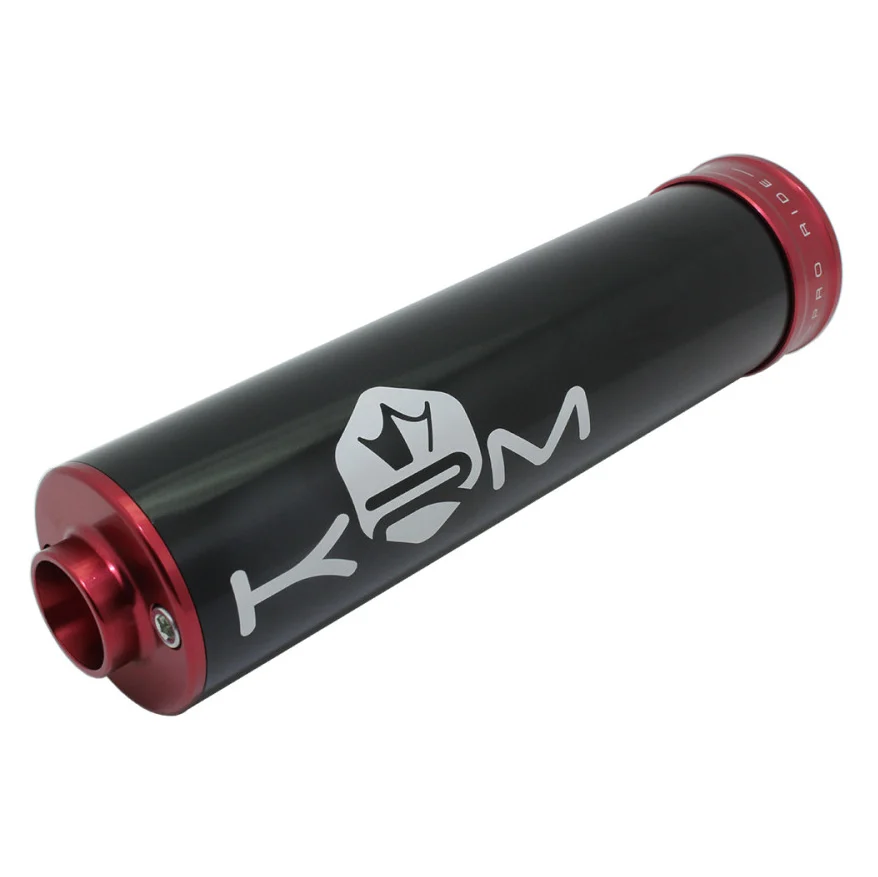 Końcówka wydechu KRM Pro Ride aluminium czarno czerwona 90-110 cm³ — ujęcie 1