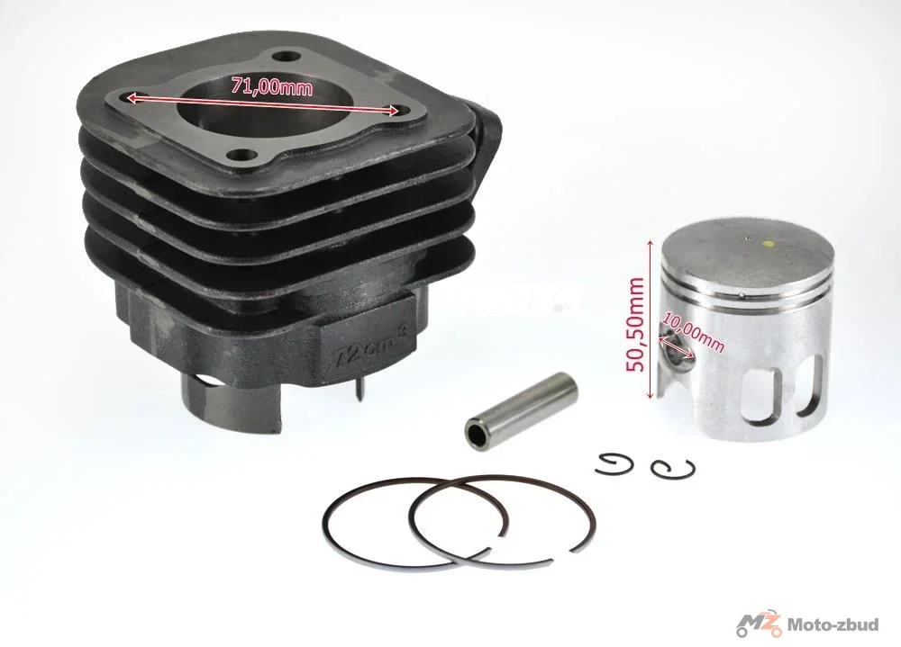 Cylinder 2T 70 cm³ 47,00 × 10 mm pochodne Mina Horizontal Yamaha AC Tuning — ujęcie 4