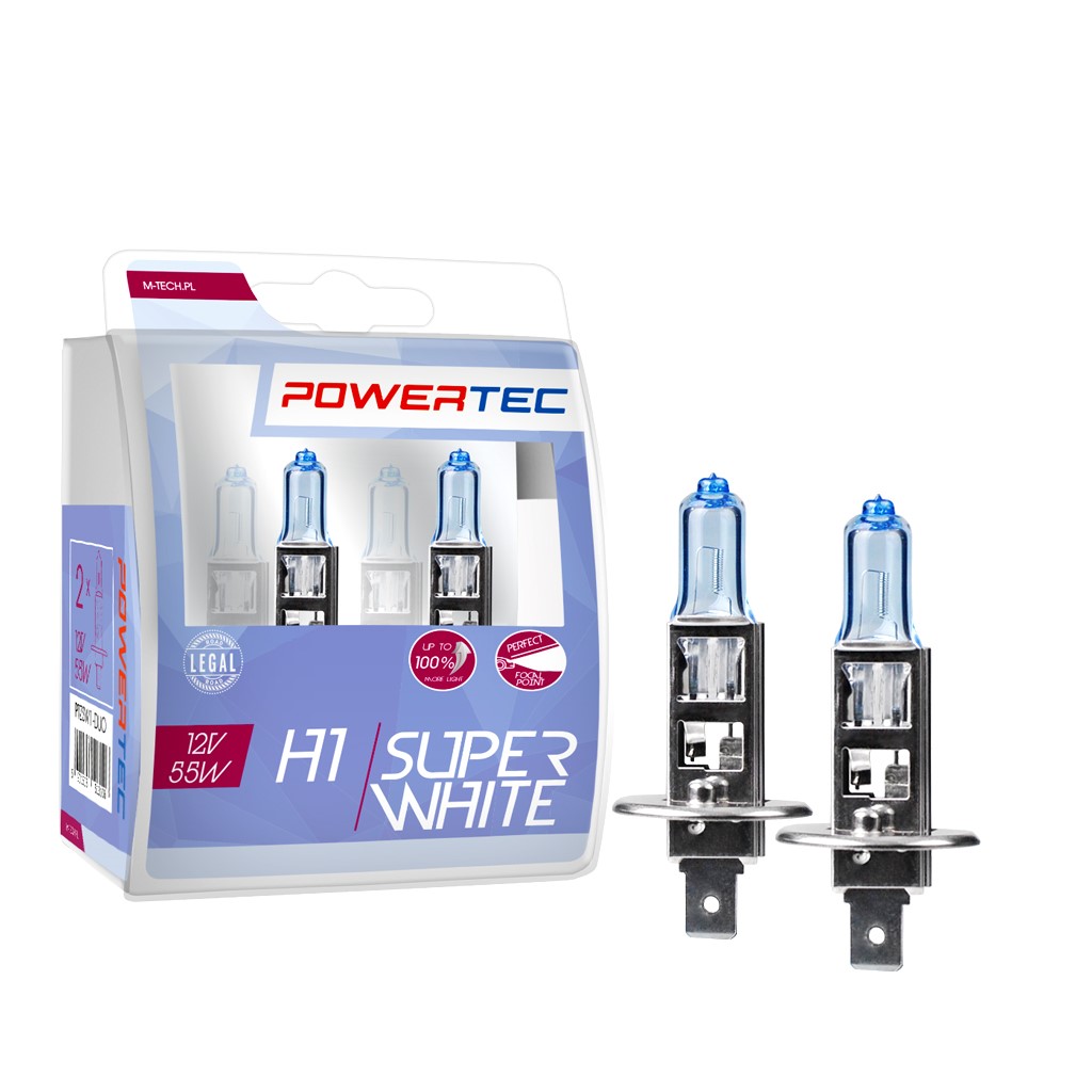 Żarówka halogenowa H1 12 V 55 W Super White DUO M-Tech PTZSW1-DUO — ujęcie 3
