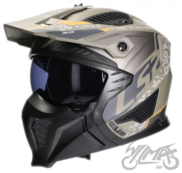 Kask LS2 OF606 Drifter devor Matt SAND-06 — rozmiar L — ujęcie 1