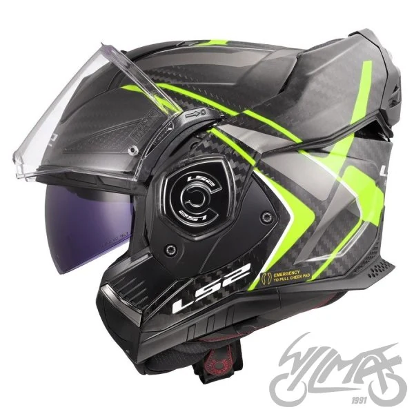 Kask LS2 FF901 Advant X C Future II H-V Yel. — rozmiar XS — ujęcie 3