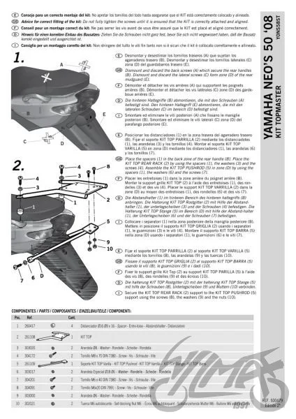 Stelaż kufra tył SHAD do Yamaha neo'S — ujęcie 2