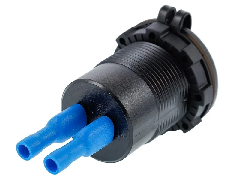 Ładowarka samochodowa z gniazdami 2xUSB QC3.0 12/24V podświetlenie / dotykowy włącznik — ujęcie 4