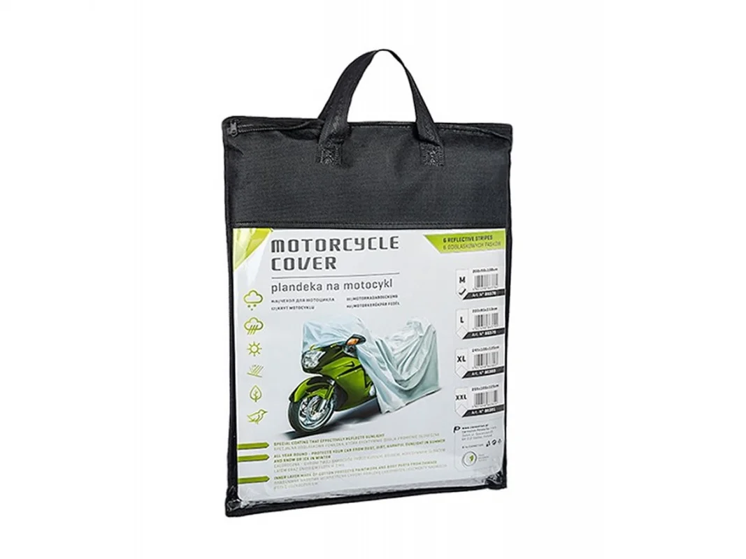 Pokrowiec na motocykl - rozmiar XL - 3-warstwy odblaski — ujęcie 3