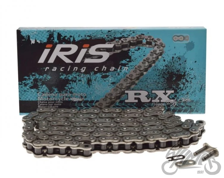 Łańcuch napędowy IRIS 428 RX — 104 ogniw, srebrny — ujęcie 1