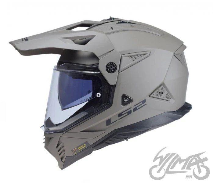 Kask adventure LS2 MX702 Pioneer II Solid Matt Sand — M — ujęcie 2