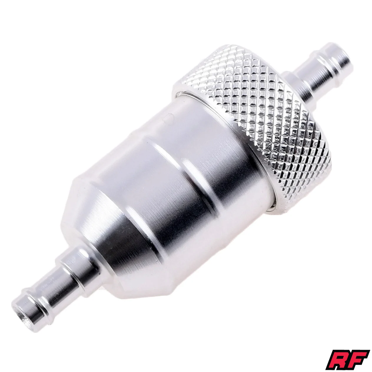 Filtr paliwa aluminium CNC srebrny V3 Racing Force — ujęcie 1