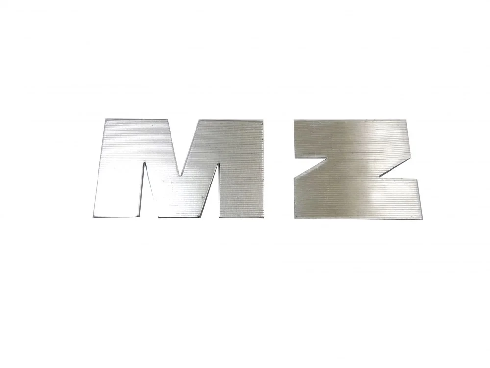 Litery MZ (srebrne)