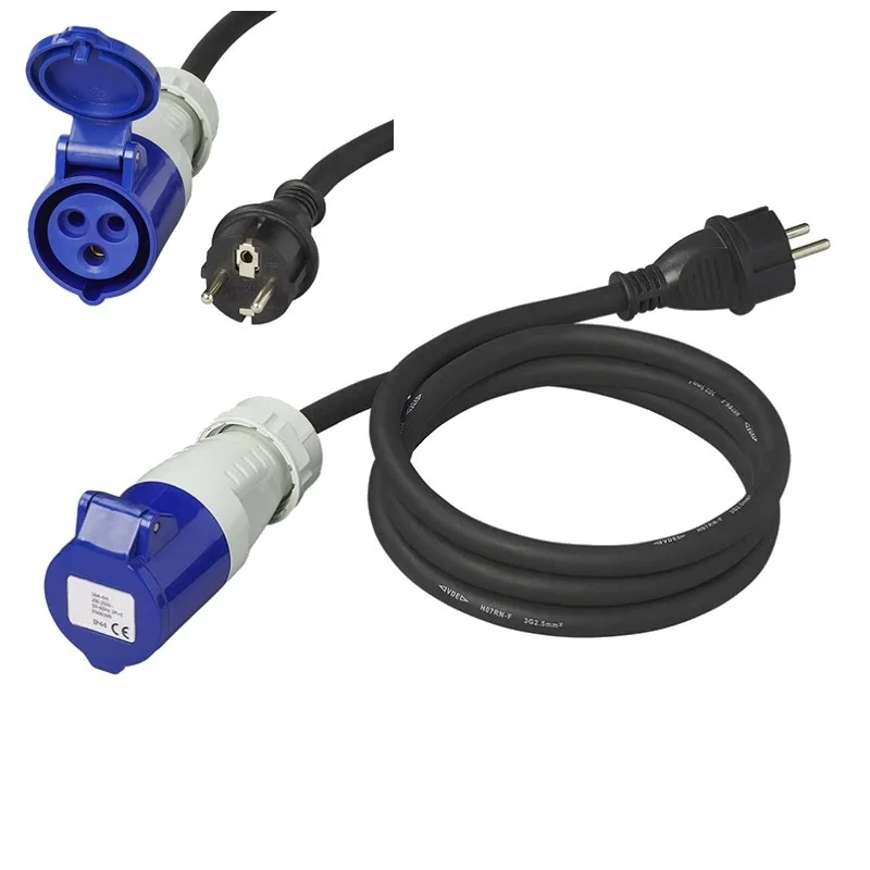 ADAPTER CEE PRZEJŚCIÓWKA kabel przewód ZŁĄCZE 1.5m 1.5mm2