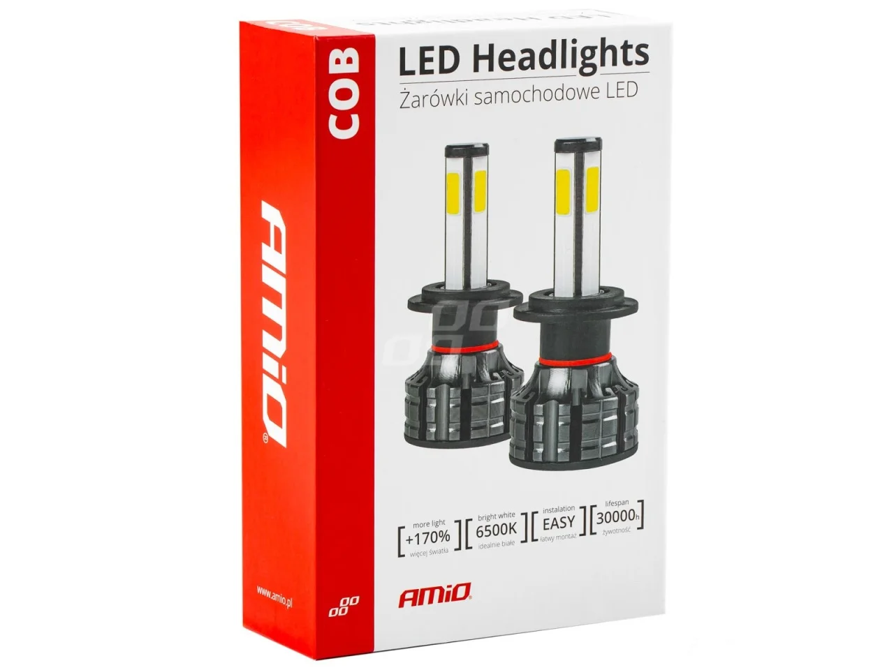 Żarówki samochodowe HB4 LED COB 4Side AMIO (2szt.) — ujęcie 2