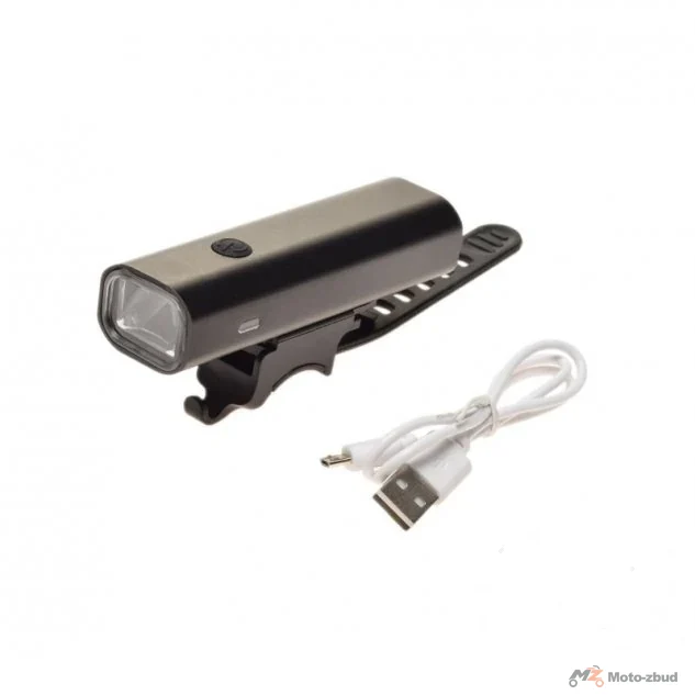 Lampka rowerowa przednia 1 LED aluminiowa 400 lm 2000 mAh