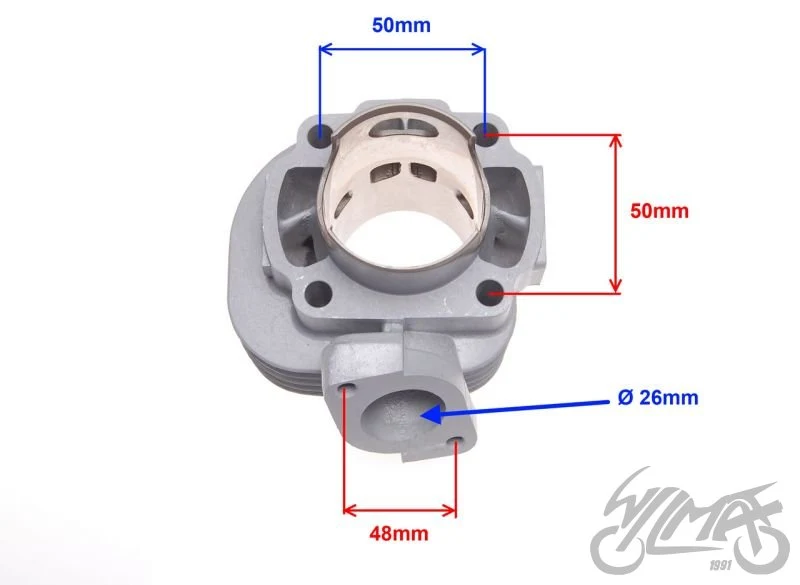 Cylinder 70 cm³ 2T 47,00 mm 2T ceramiczny WM — ujęcie 2