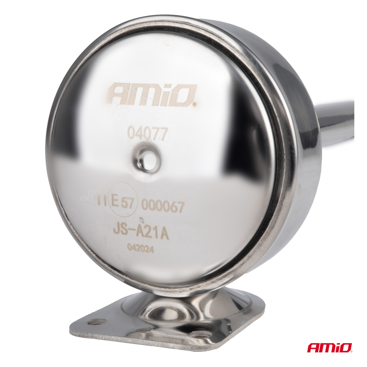 Klakson fanfara sygnał dźwiękowy chrom 520 mm 12 V 24 V HighTone — ujęcie 2
