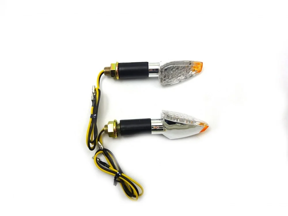 Kierunkowskazy (CH-1003-4) LED chrom (plastikowe / podłużne / długie ramie)